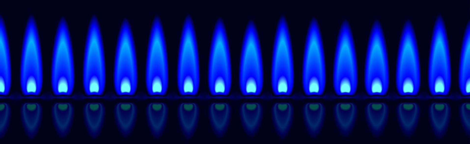 Blue Gas Flame From A Gas Fireplace Burner Installed By Portland Gas Piping, Explore Our Gas Piping Frequently Asked Questions